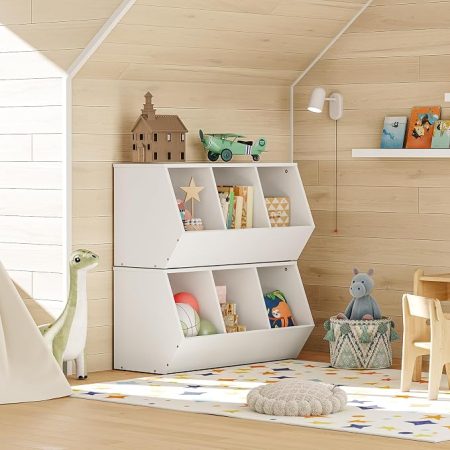 Kids Toy Storage Cabinet with Bins